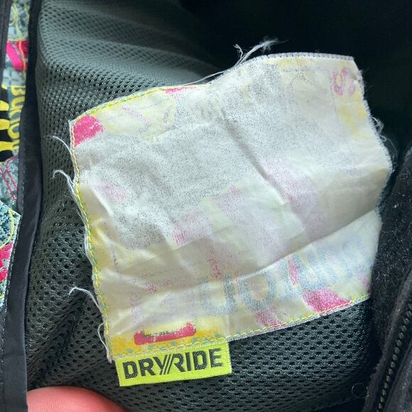 Burton Mens Snow Pants Black Dry Ride Lined Ski Cargo 100% Nylon Small - Picture 4 of 11